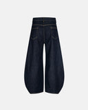 Contrast Stitching Barrel Jeans | Inflation Streetwear