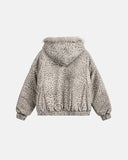 Leopard Faux Fur Lined Bomber Jacket | Inflation Streetwear