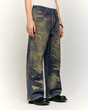 Digital Print Denim Pants | Inflation Streetwear