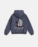 Poker Embroidery Boxy Hoodies | Inflation Streetwear