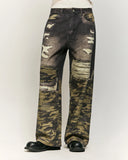 Camo Digital  Printing Baggy Jeans | Inflation Streetwear