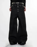 Double Wasit Raw Super Baggy Jeans | Inflation Streetwear