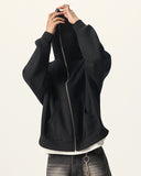 Black Full Fleece Zip Up Hoodies | Inflation Streetwear