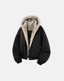 Faux Fur Lined Padded Bomber Jacket | Inflation Streetwear