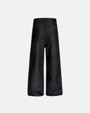 Metal Buckle Stitching Straight Leg Jeans | Inflation Streetwear
