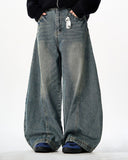 Vintage Washed Barrel Jeans | Inflation Streetwear