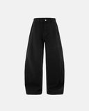 Acid Washed Black Barrel Jeans | Inflation Streetwear