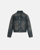 Acid Washed Cropped Denim Jacket | Inflation Streetwear