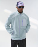 Wavy Fleece Zip-Up Jacket | INFLATION Streetwear