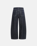 Raw Blue Wide Leg Denim Jeans | Inflation Streetwear