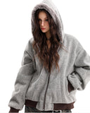 Retro Reversible Faux Fur Jacket | INFLATION Streetwear