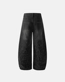 Acid Wash Rhinestone Baggy Jeans | Inflation Streetwear