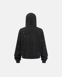 Washed Stitching Spray-Painted Hoodie | Inflation Streetwear