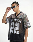 Camo Mesh Digital Print Jersey Tee | Inflation Streetwear
