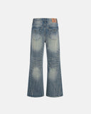 Retro Acid Wash Flared Jeans | Inflation Streetwear