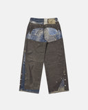 Colorblock Digital Printing Cotton Jeans | Inflation Streetwear