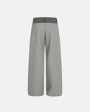 INFLATION Streetwear Sweatpant with Layered Checkered Waistband