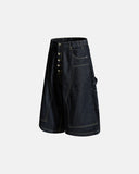 Deconstructed Wide leg Longline Jorts | Inflation Streetwear