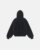 Acid Washed Graphic Cotton Padded Jacket | Inflation Streetwear