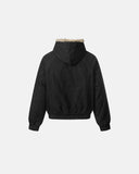 Faux Fur Hooded Padded Denim Jacket | INFLATION Streetwear