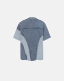 faded cropped streetwear tee