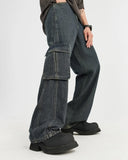 Multi Pockets Cargo Baggy Jeans | Inflation Streetwear