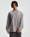 Distressed Aicd Wash Oversized  Long Sleeve Tees | Inflation Streetwear