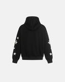 Cross PU Patch Embroidery Zip Up Hoodies | Inflation Streetwear