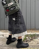 Raw Denim Carpenter Long Jorts | Inflation Streetwear