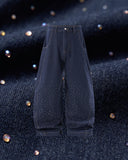 Colorful Rhinestones Ballon jeans | Inflation Streetwear