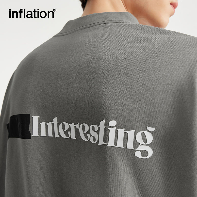 INFLATION "Interesting" Textured Printed Oversize Tees - INFLATION