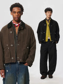 Fireman Buckle Worker Zip Up Jacket | Inflation Streetwear