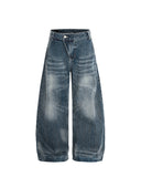 Bamboo Textured Barrel Jeans | Inflation Streetwear