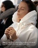 2-in-1 Travel Hoodie with Inflatable Neck Pillow | Inflation Streetwear