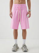 Double Waist Acid Wash Sweat Shorts | Inflation Streetwear