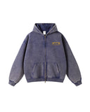 "Year of Horse" Distressed Zip Up Hoodies| Inflation Streetwear