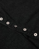 Asymmetric Button Raw Denim Jorts | Inflation Streetwear
