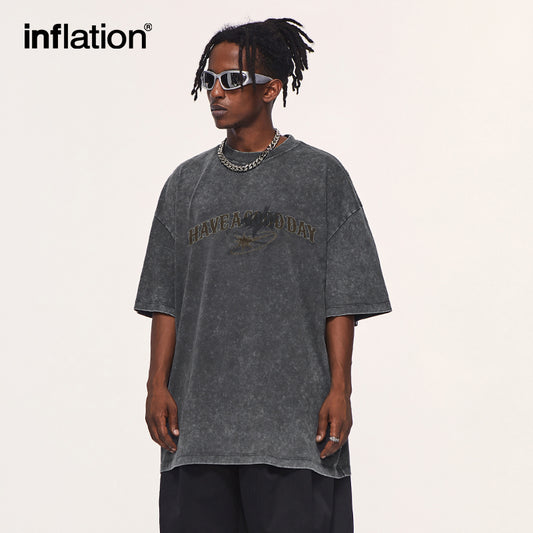 INFLATION Vintage Oversized Cotton Tees - INFLATION