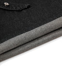 Asymmetric Button Raw Denim Jorts | Inflation Streetwear