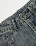 Leopard Graphic Acid Wash Baggy Jeans | Inflation Streetwear