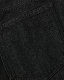 Asymmetric Button Raw Denim Jorts | Inflation Streetwear