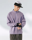 Breathable Grid Fleece Half-Zip Sweatshirt | Inflation Streetwear