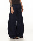 Turquoise Button Rivet Baggy Jeans | Inflation Streetwear