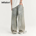 INFLATION Blue Washed Baggy Jeans