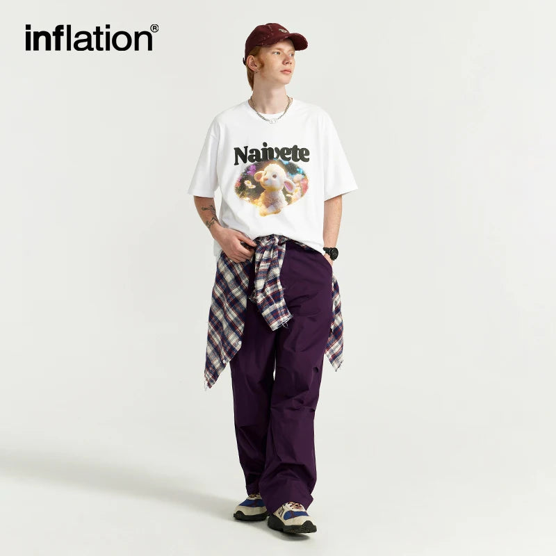 INFLATION Funny Cartoon Graphic Tshirts Unisex - INFLATION