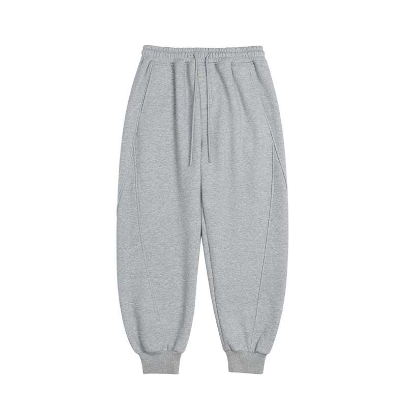 INFLATION Solid Color Thick Fleece Jogger Pants